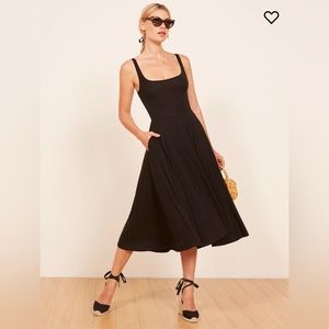 Reformation Rue dress, CHESTNUT BROWN, size XL